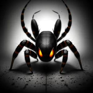 Black Widow Spider Close-Up: Capturing Intricate Web Detail