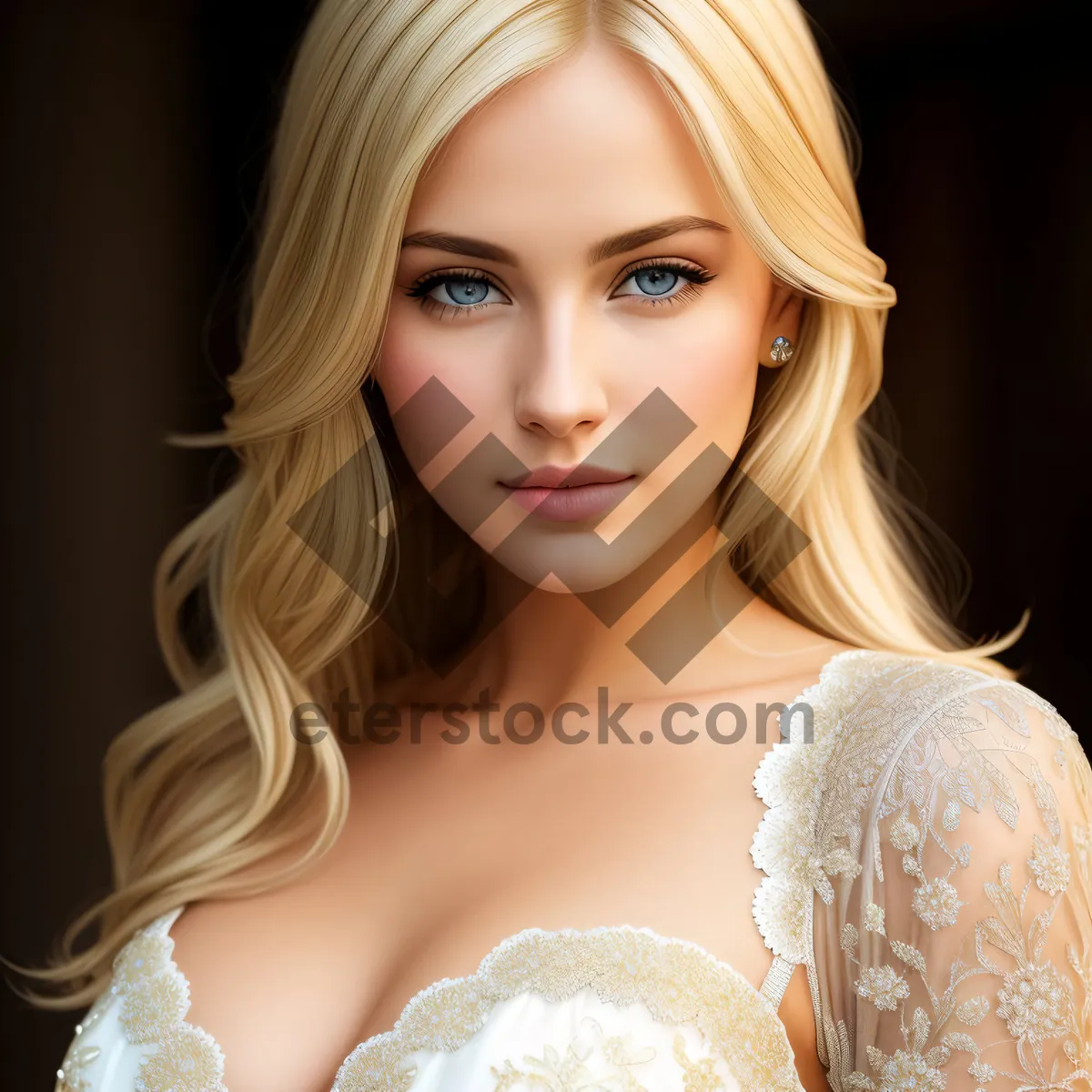 Picture of Spiritual Beauty: Seductive Serenity of a Blond Goddess