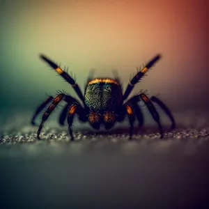 Barn Spider - Close-up Wildlife Tick Detail