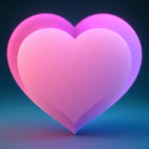 Symbolic Heart: Foil Design for Valentine's Love Icon
