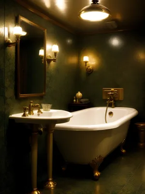 Luxurious Modern Bathroom with Stylish Vessel Sink