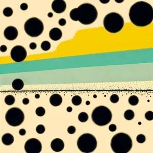 Polka Dot Bubble Pattern on Transparent Background.