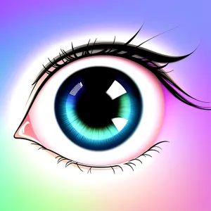 Eyebrow design - graphic art icon