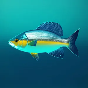 Colorful Tropical Fish Swimming in Underwater Coral