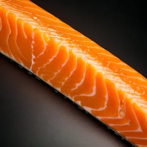 Citrus Slice on Gourmet Salmon Plate