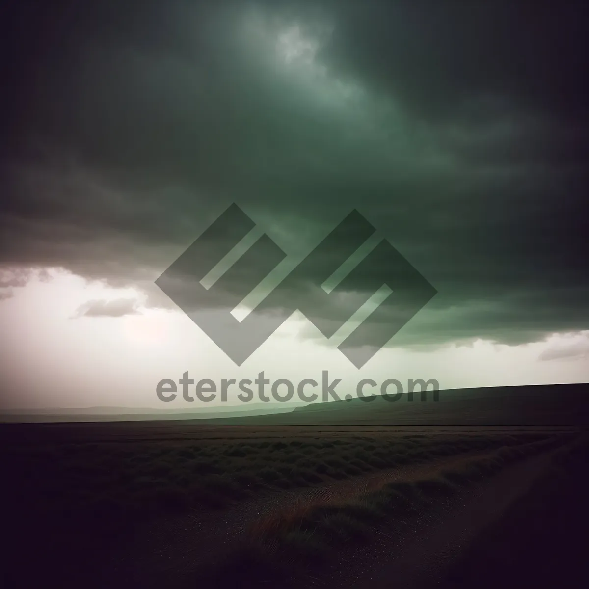 Picture of Mesmerizing Summer Sunset Over Desert Landscape