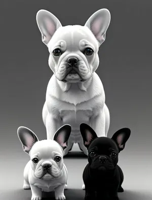 Bulldog Puppy: Adorable Wrinkled Pet Portrait
