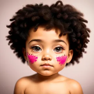 Innocent Afro Beauty: A Cute Doll-Like Portrait