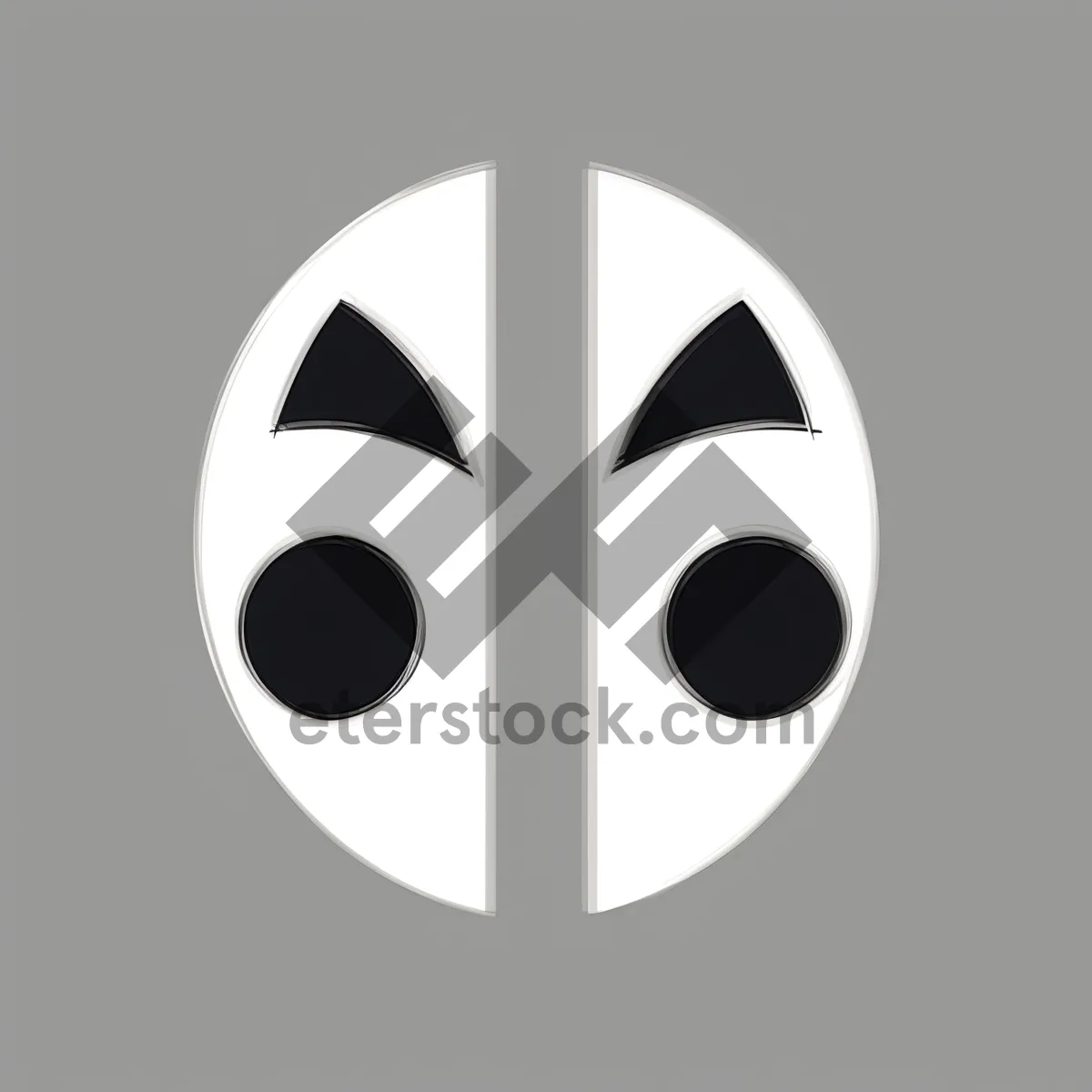 Picture of Cartoon mask icon with a smiling face