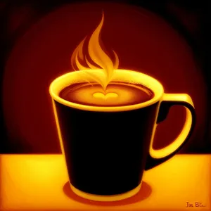Dark Roast in Ceramic Mug: Energizing Morning Aroma