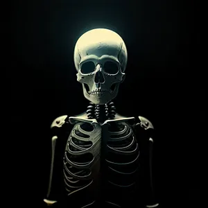 Spooky Skeleton Light Bulb Sculpture