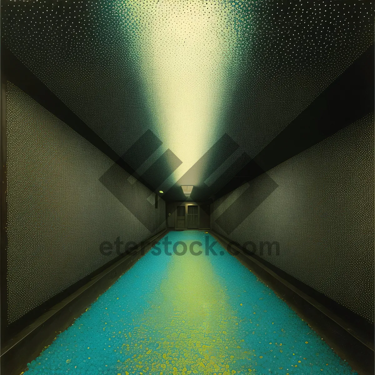 Picture of Time's Passage Through Architectural Light Tunnel