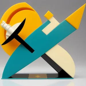 3D web arrow symbol icon design