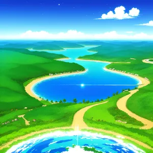 Scenic Golf Course under Summer Sun