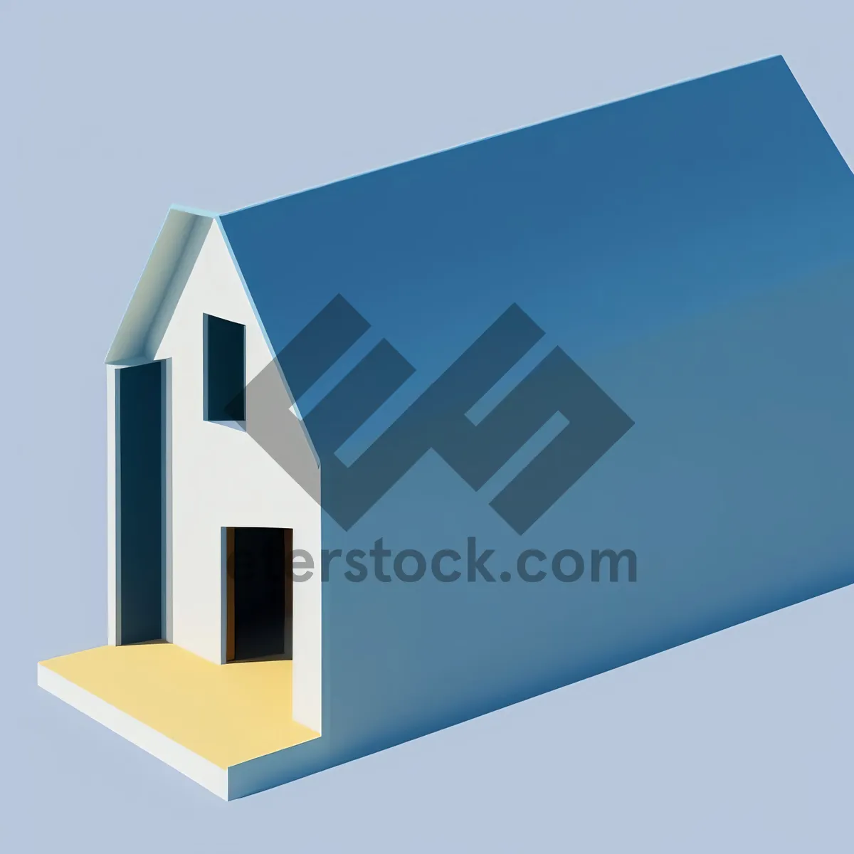 Picture of 3D Building Icon for Real Estate Sale