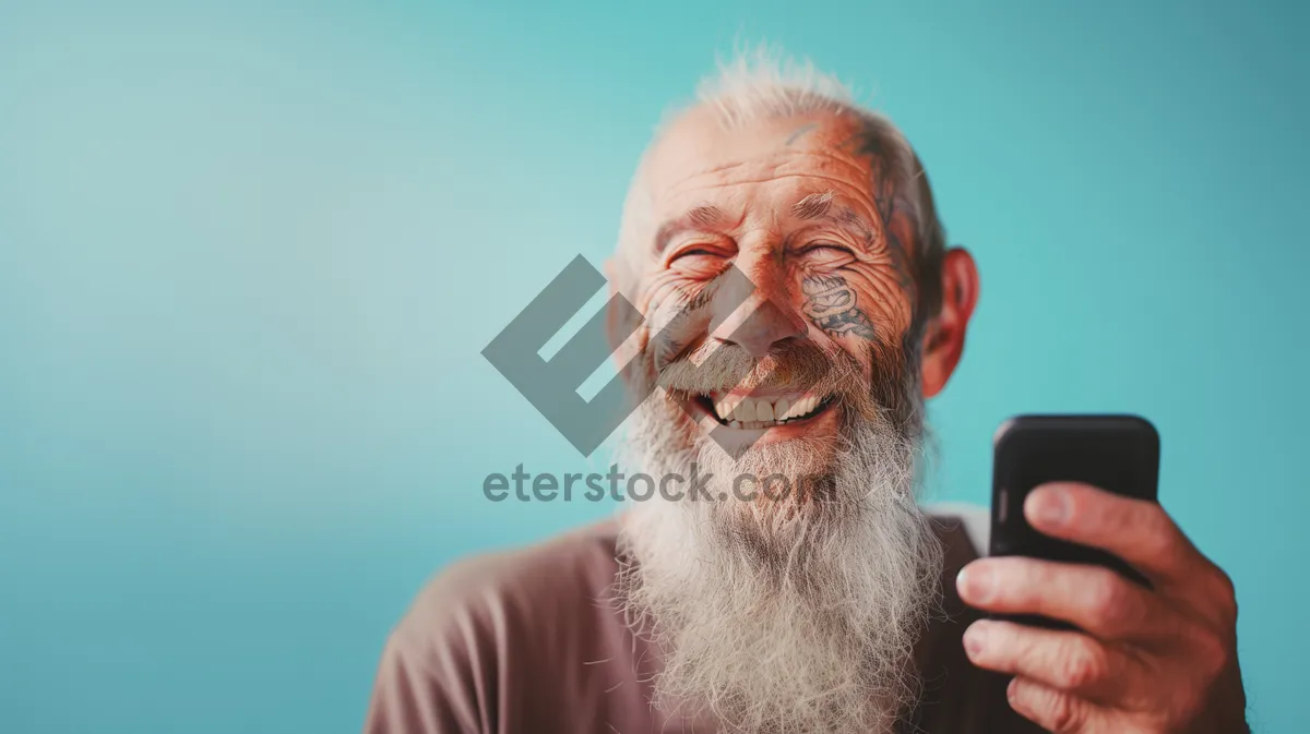 Picture of Happy Smiling Senior Businessman Looking Handsome and Mature