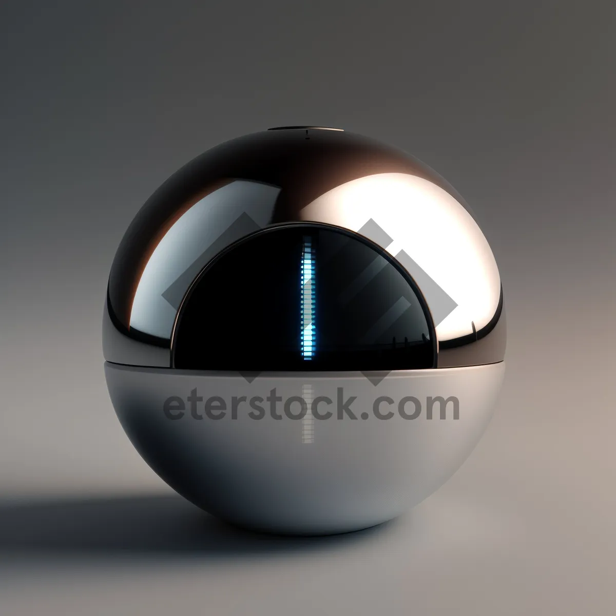 Picture of Shiny Glass Ball Icon in 3D Design