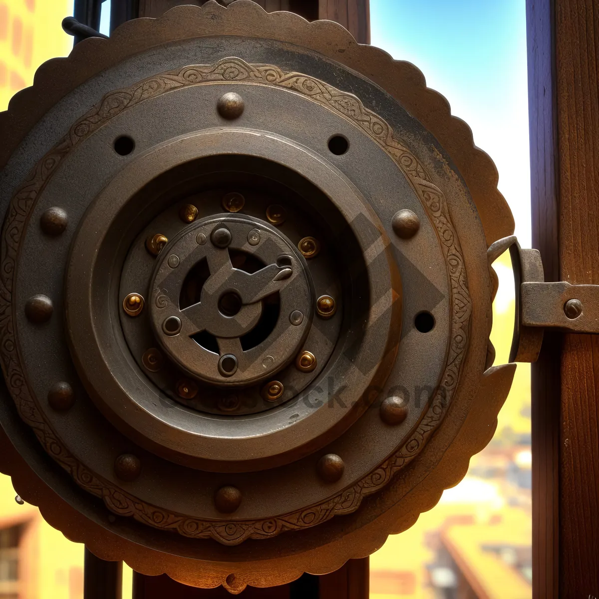 Picture of Mechanical Device: Power-Driven Steel Flywheel Mechanism