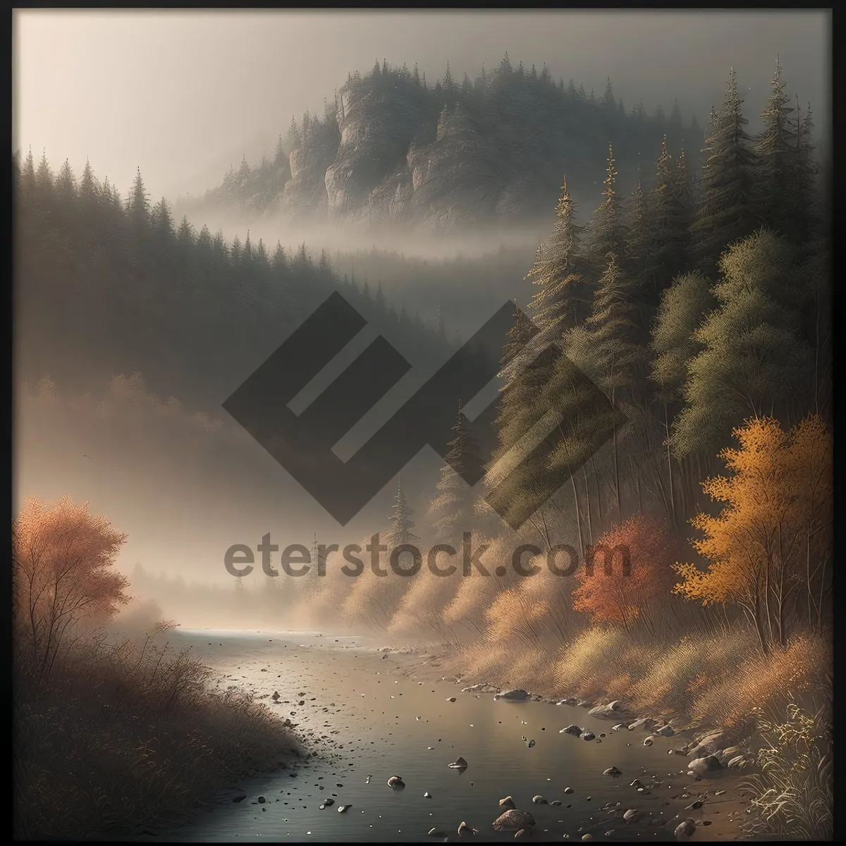 Picture of Radiant Sunset Over Serene Lake