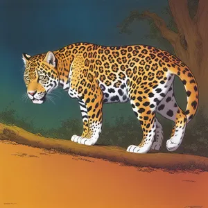 Majestic Jaguar: Wild Hunter with Spotted Fur