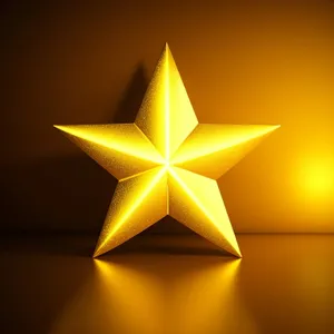 Shiny Star Icon Design - 3D Graphic Element
