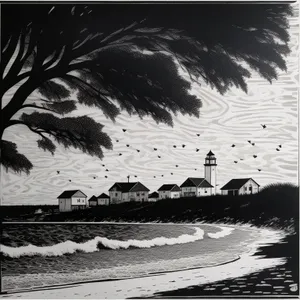 Serenity by the Sea: Tropical Sunset Delight