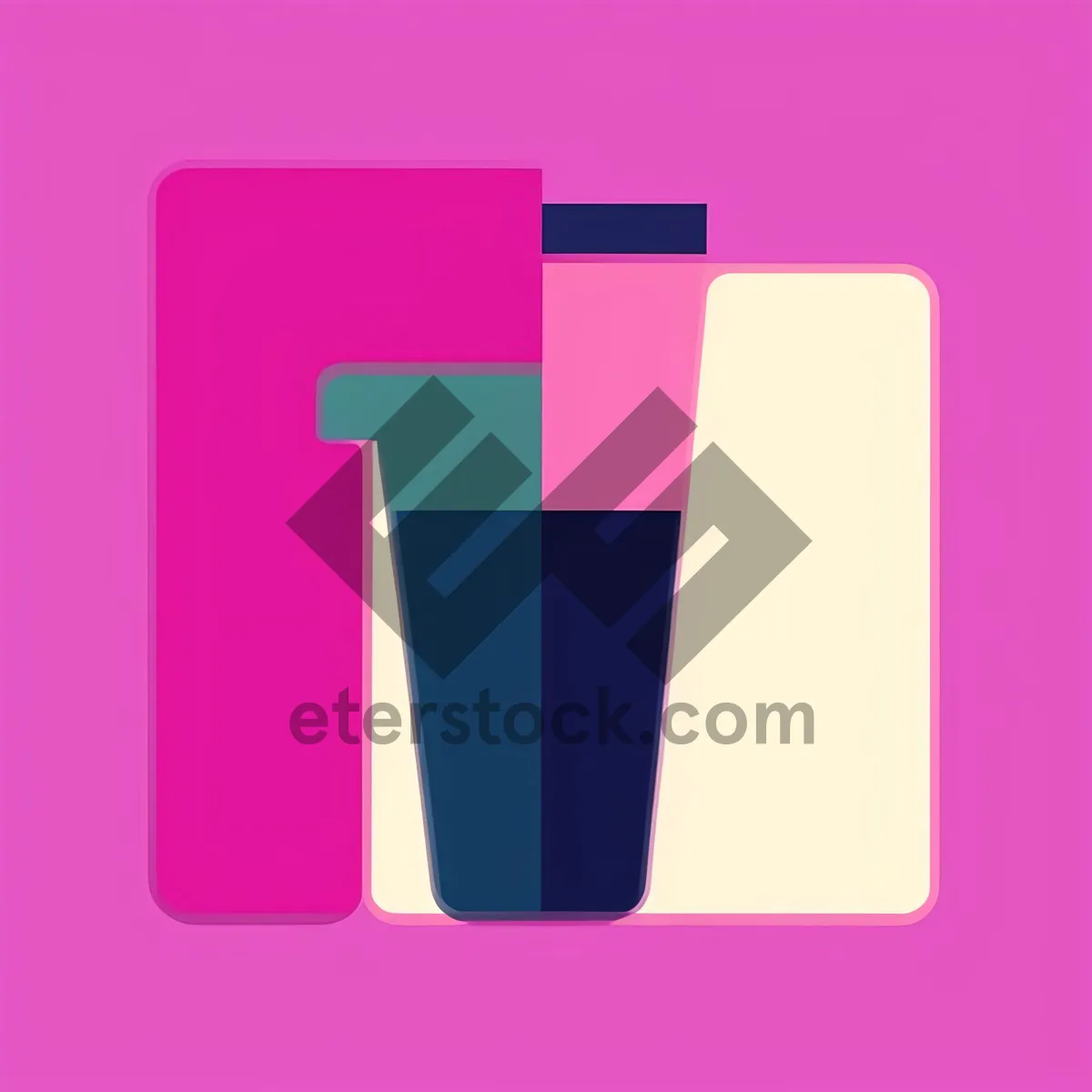Picture of Blank 3D Paper Icon - Bookmarked Container Package