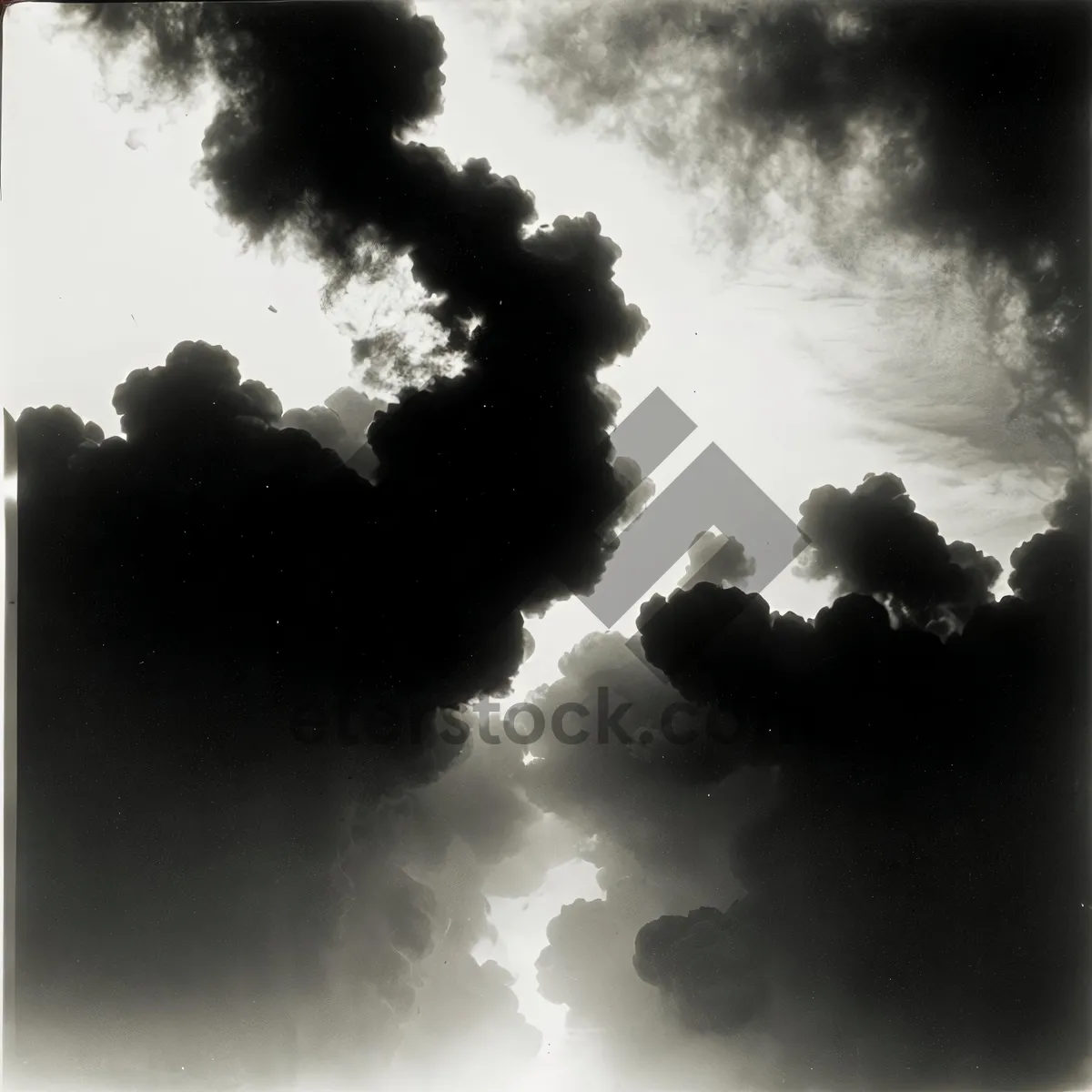 Picture of Sunny Sky with Fluffy Clouds - Serene Atmosphere