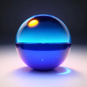 Glass Relief Sphere Solid Icon Ball