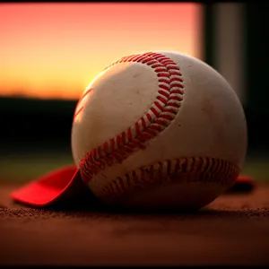 Baseball glove on grass field during game