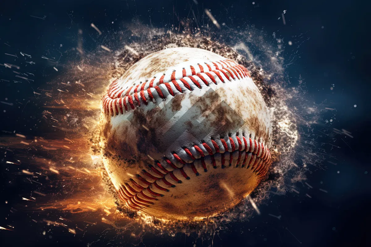 Picture of Close-up of baseball shell and equipment