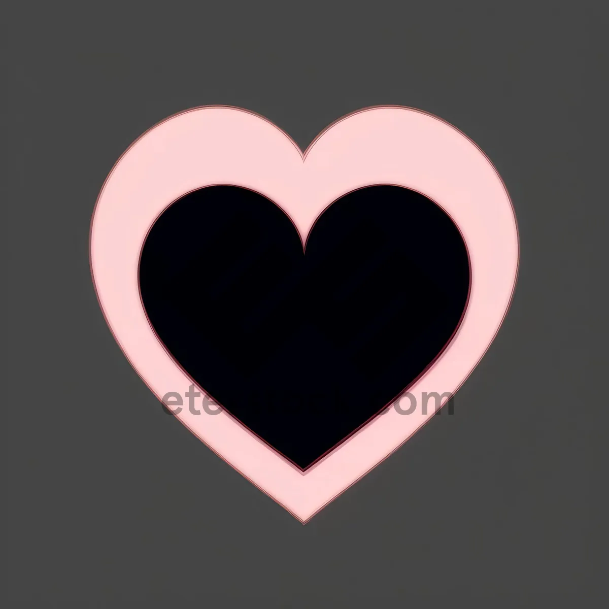 Picture of Love-Heart-Symbol: Valentine's Day Romance Icon Art