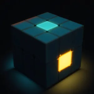 3D Square Box Packaging Seat Render
