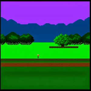 Lush Countryside Horizon with Vibrant Greenery