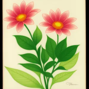 Floral Pattern-Leaf Design: Decorative Spring Art