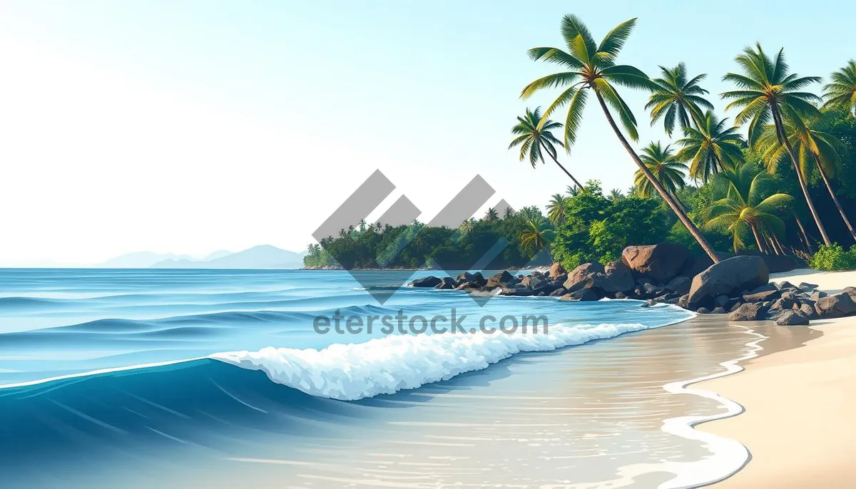 Picture of Tranquil beach getaway under the sunny sky