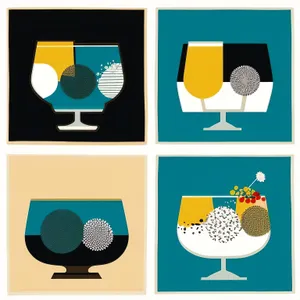 Graphic design elements set for cards