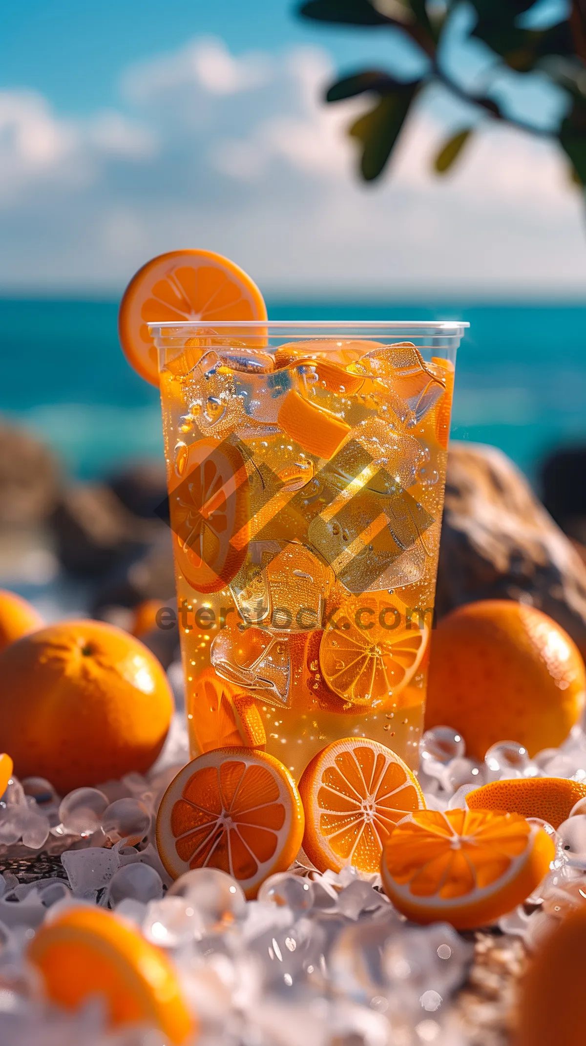 Picture of Fresh Orange Pumpkin Juice in Glass