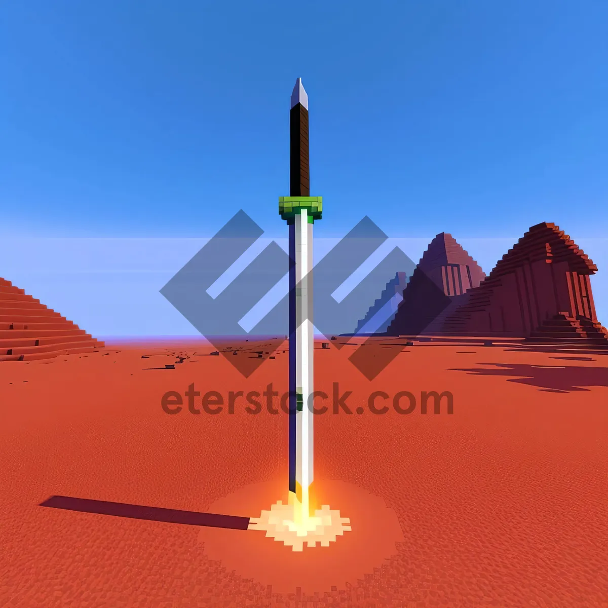 Picture of Skyrocketing Power: Towering Missile Turbine Device