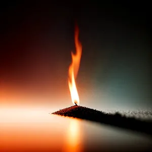 Fiery Glow: Illuminating the Darkness