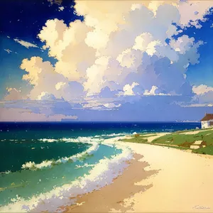 Turquoise Waves Meet Sandy Shores in Exotic Beach Paradise