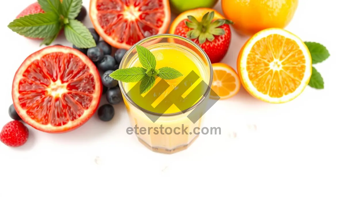 Picture of Tropical Citrus Fruit Glass Juice Refreshment Sugary Drink