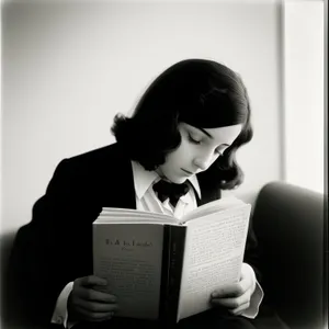 Smiling Businesswoman Working on Laptop in Office
