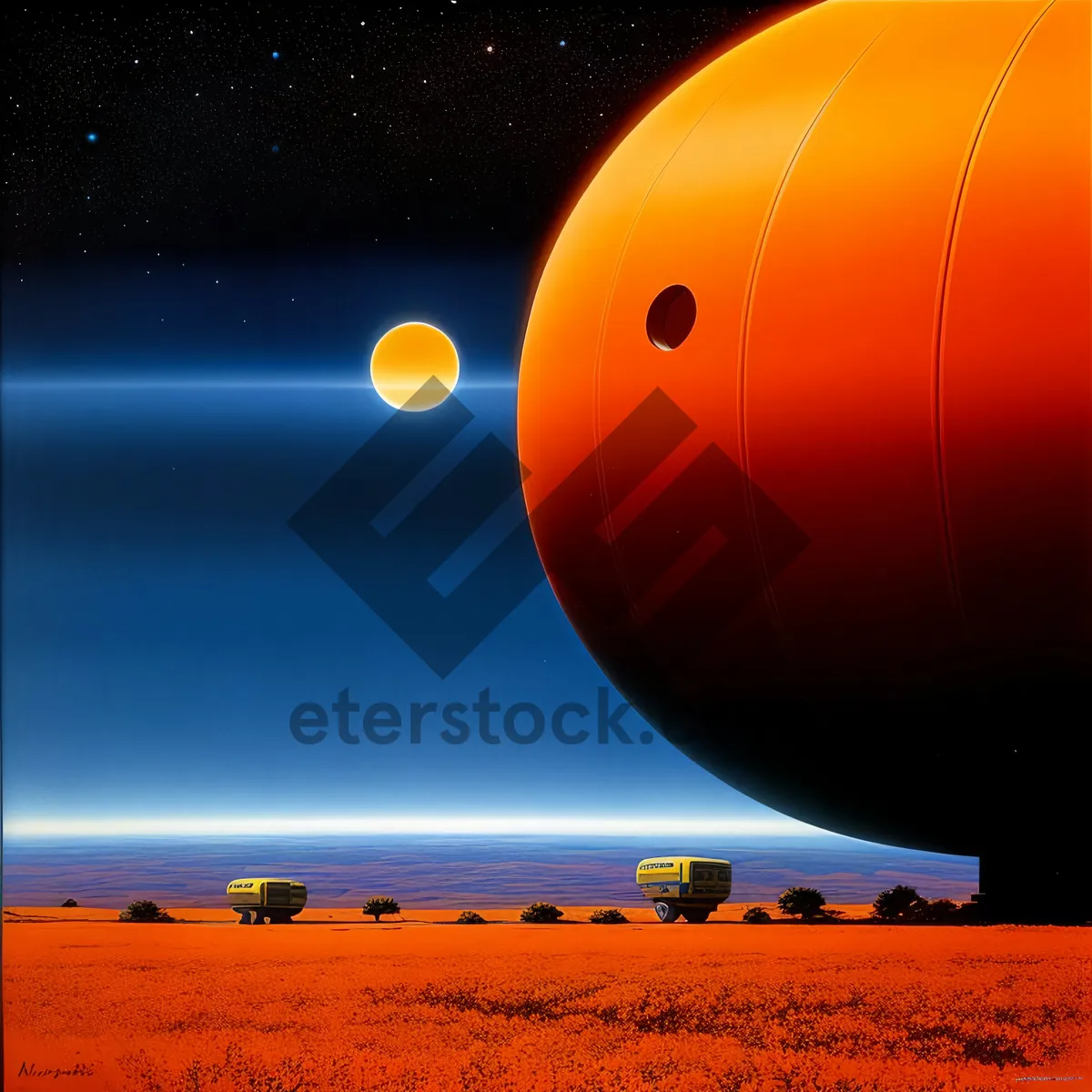 Picture of Serenity in the Sky: Sunset Balloon Journey