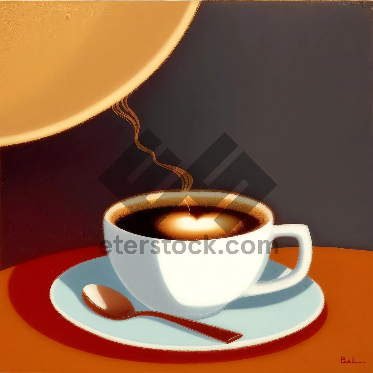 Picture of Morning Brew: Hot Cup of Aromatic Coffee