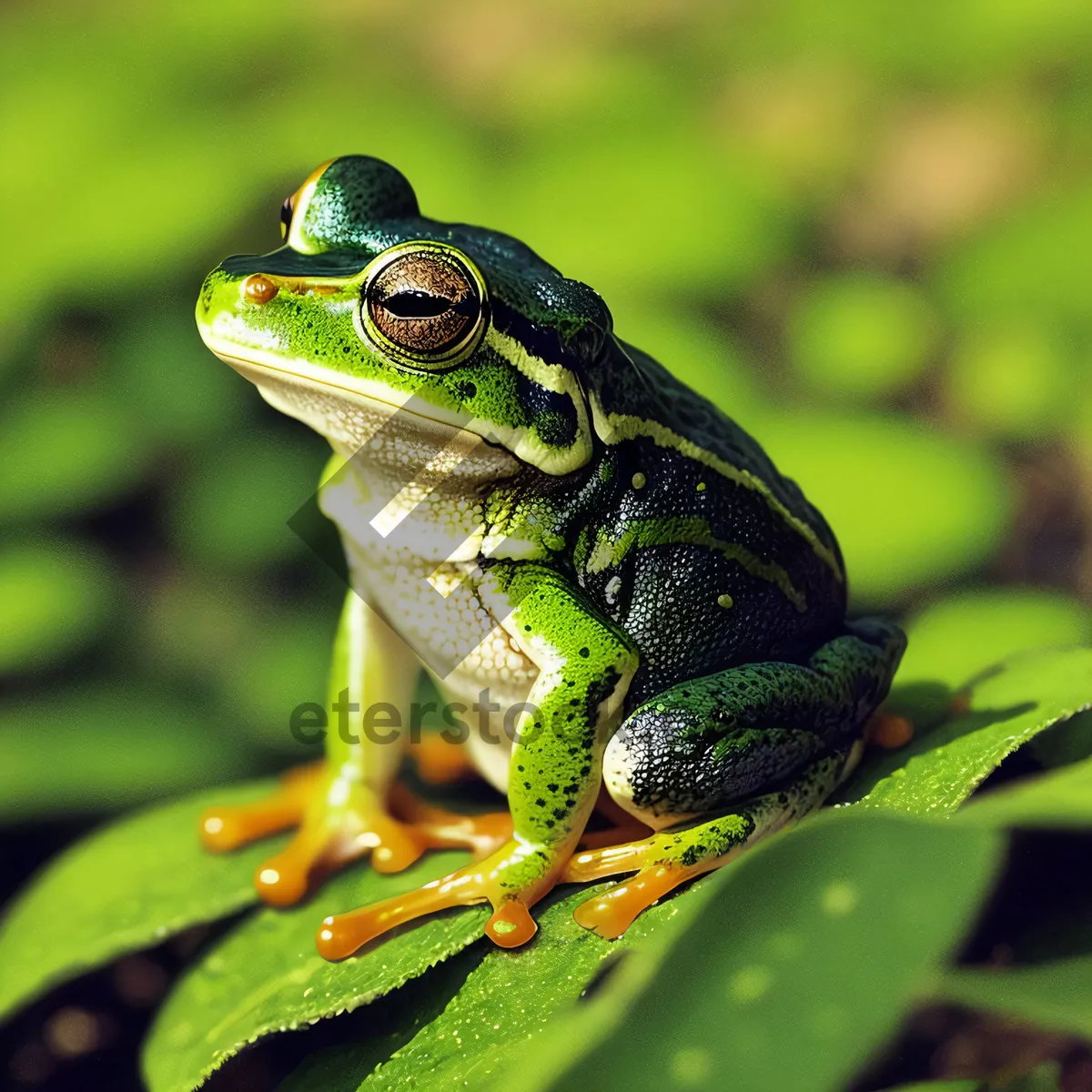 Picture of Colorful Tree Frog with Stunning Eyes