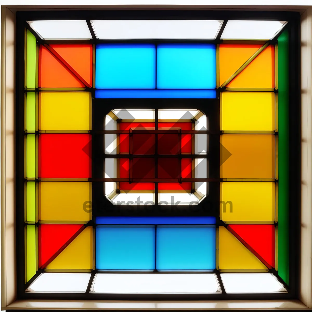 Picture of Glossy Square Web Buttons Set - Orange and Black Icon Design