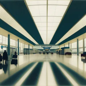 Urban Transit Hub: Modern Glass-Clad Terminal