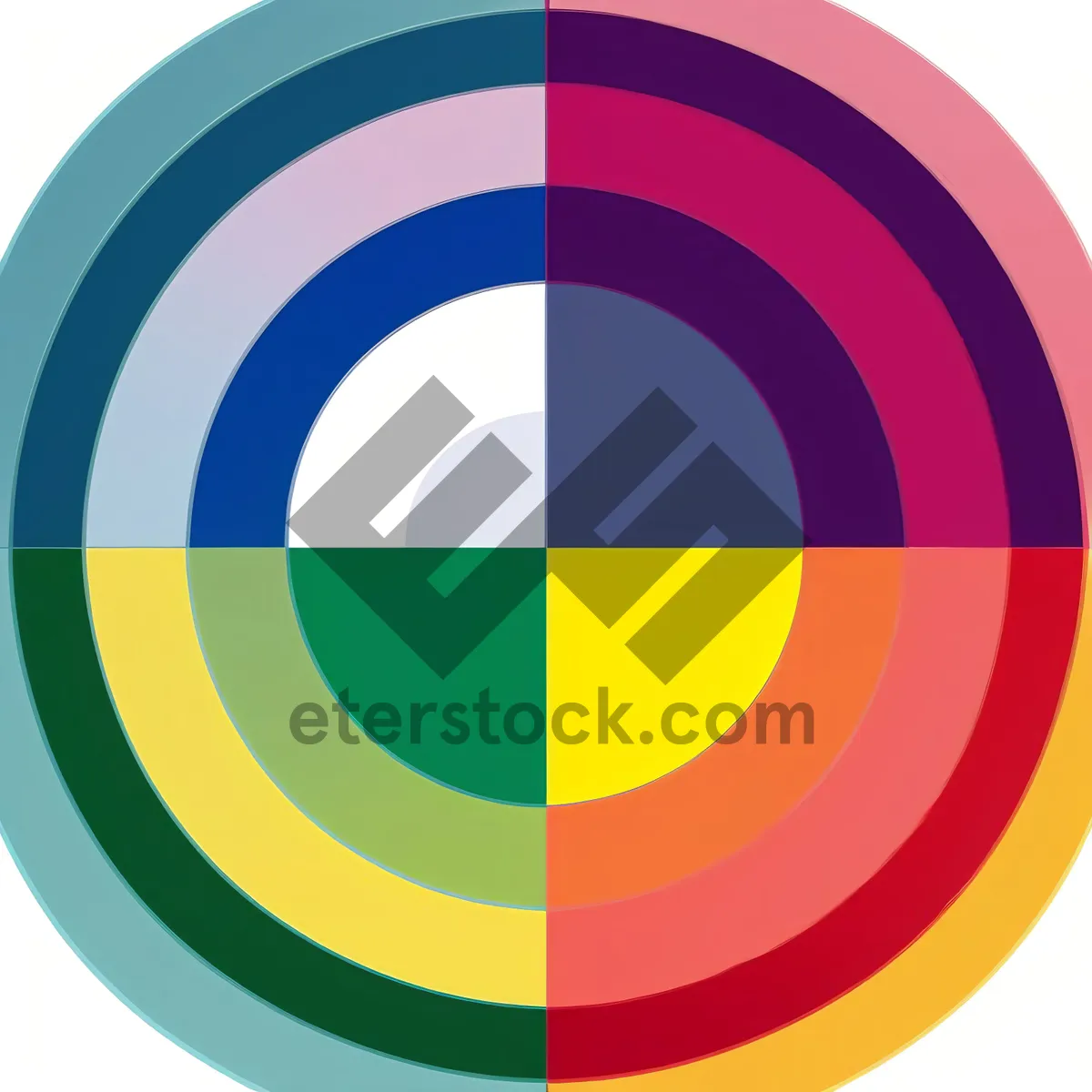 Picture of Web Design Icon: Glossy Circle Button for Business