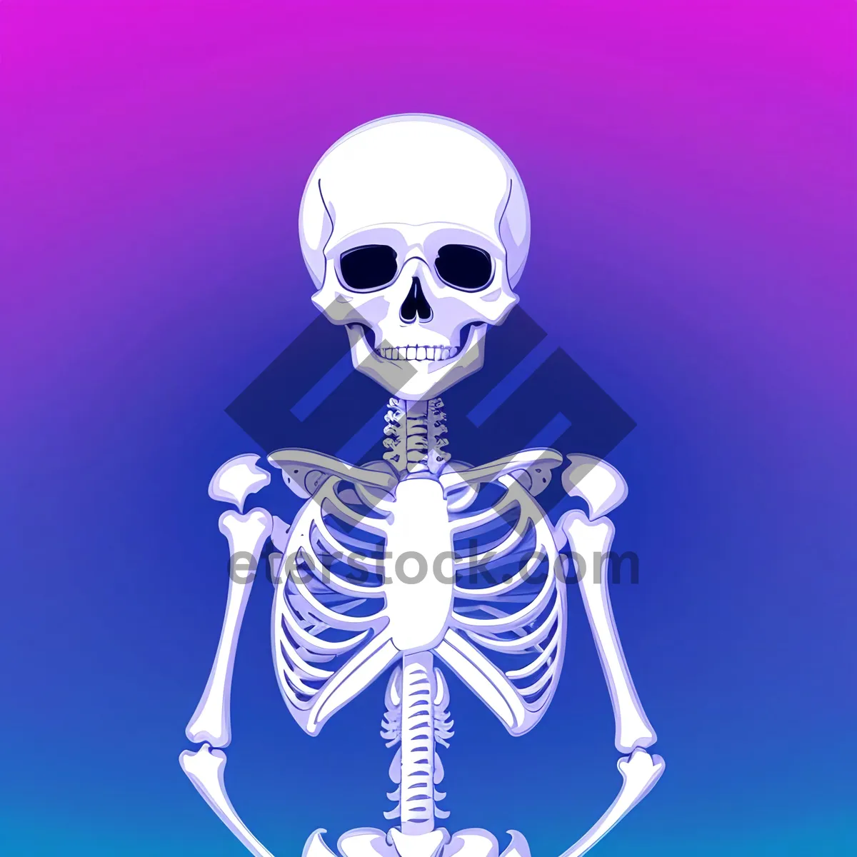 Picture of Spooky Pirate Skeleton Cartoon Drawing